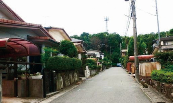現在の住宅団地のようす