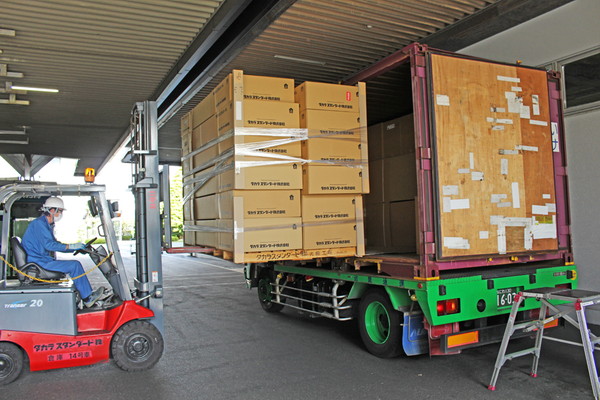 荷積みの様子