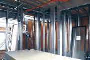 CFS工法の住宅の施工現場