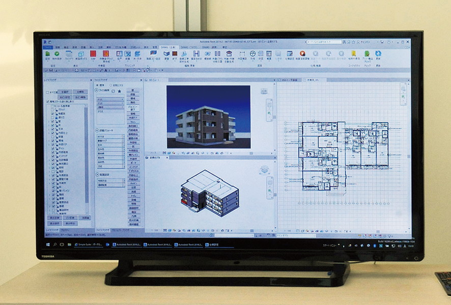 BIMで集合住宅を設計（デモ）