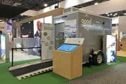 移動式トイレ空間のデモ展示
